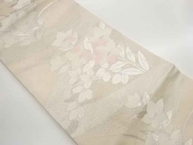 JAPANESE KIMONO / NAGOYA OBI FOR SUMMER / WOVEN KIKYO 